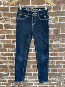 JUSTICE GIRLS 10R 10 REGULAR JEGGINGS JEANS SIMPLY LOW JEGGING DARK WASH PULL ON - Picture 1 of 2