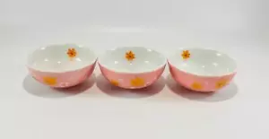 Set of 3 Japanese Soy Sauce Sushi Dipping Appetizer Dish Mini Bowls New - Picture 1 of 7