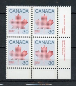 Canada MNH #923 Plate Block LR Maple Leaf Defin 1982 G1087 - Picture 1 of 1