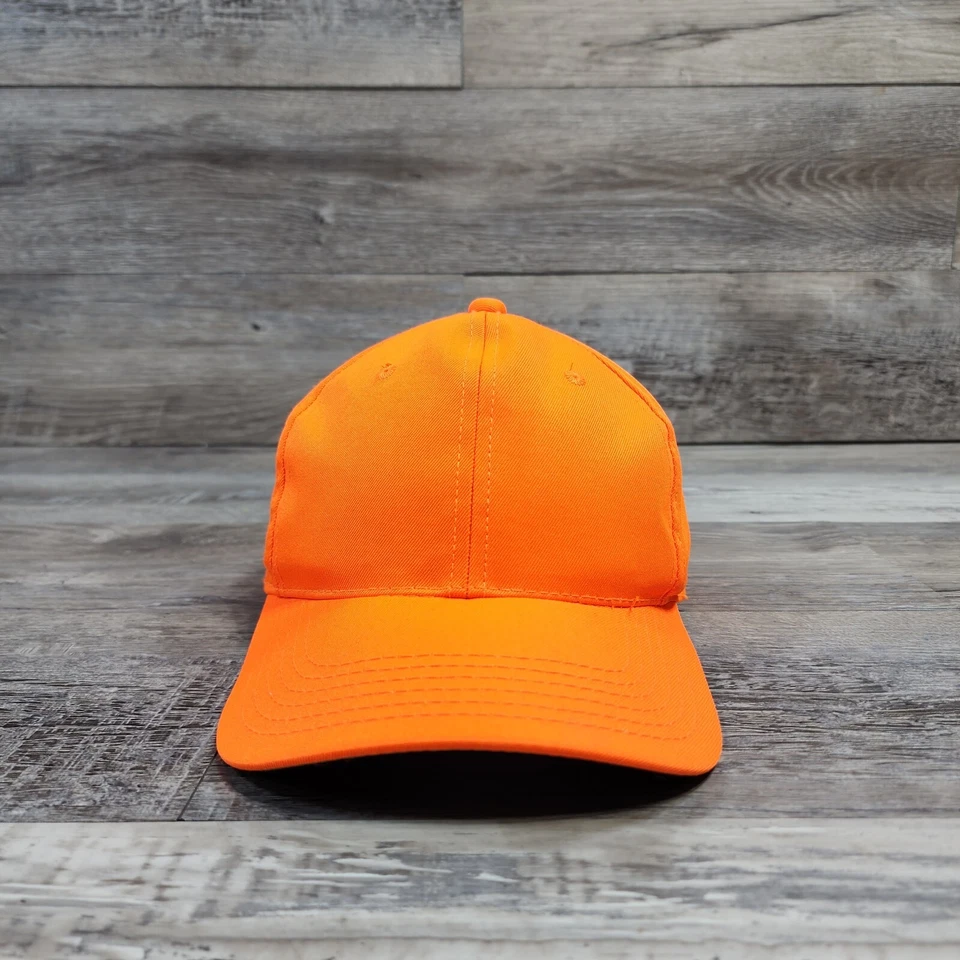 BRIGHT ORANGE Redhead Since 1856 Blank Canvas Cap Hat Adult Mens Adjustable  - Image 1 of 4