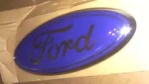 FORD BLACK & SILVER EMBLEM OVAL 9" LOGO Front Grille/Tailgate Badge 2004-2016 - Picture 1 of 4