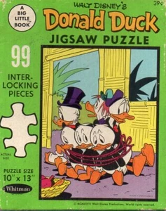 Donald Duck Huey Dewey Louie KOMPLETT 1967 großes kleines Buch Puzzle - Bild 1 von 4