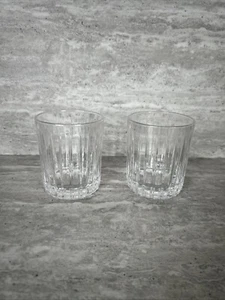 Par de vasos de 10 oz de whisky de cóctel de cristal de plomo antiguo - Imagen 1 de 11