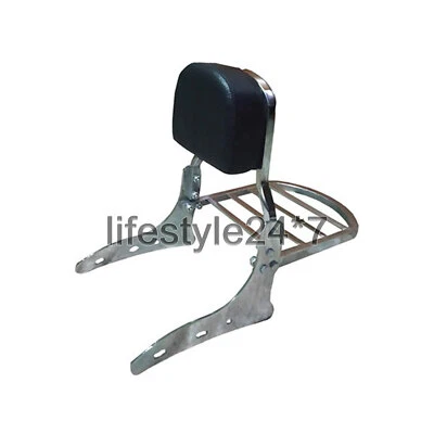 SENZA MARCHIO Royal Enfield "Harley Style Schienale Cromato" per Classic 350cc 500cc