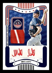 2024 Panini Stars & Stripes MATT SCOTT MATERIALS SIGNATURE PRIME AUTO 13/25 - Picture 1 of 2