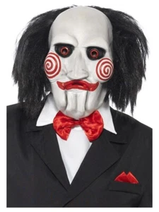 Säge Puzzle Maske Kostüm Erwachsene Outfit Kostüm Motivkostüm Latex Kinder - Bild 1 von 7