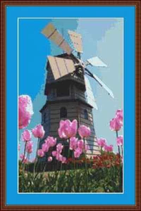 Windmühle Kreuzstich Set - Bild 1 von 2