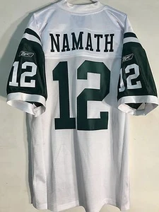 Reebok Authentic NFL Jersey New York Jets Joe Namath White sz 52 - Picture 1 of 1