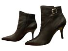 Sexy Bronx Designer Super Soft Leather Black Ankle Boots UK5 EU38 VGC!