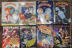 FUTURAMA DVD LOT OF 8 Collection: Complete Volumes 1-4 + 4 Feature-Length Movies - Picture 1 of 3