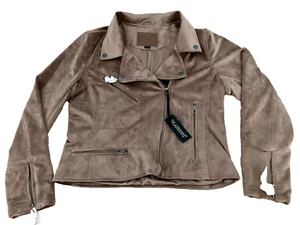 Chaqueta de moto de gamuza Blanknyc. Usado pero nunca usado. Tiene etiqueta. - Imagen 1 de 5