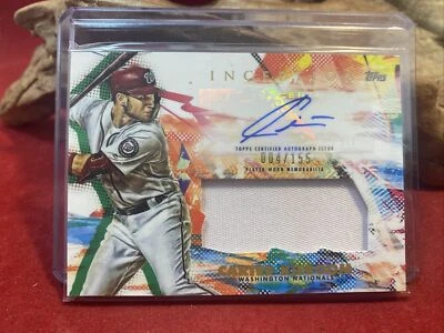 CARTER KIEBOOM 2020 TOPPS INCEPTION PATCH AUTO/AUTOGRAPH #004/155 #IAP-CK - Image 1 of 4