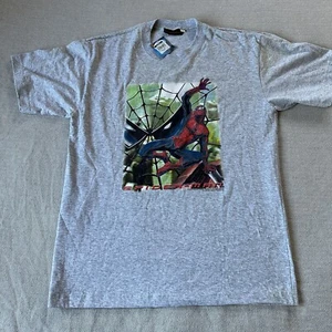Vintage Y2K SPIDER-MAN Movie Marvel Comics T-Shirt Adult Medium Heather Gray - Picture 1 of 9