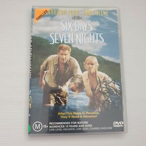 Six Days Seven Nights DVD, 1998 Harrison Ford Region 4 ex rental slimline case