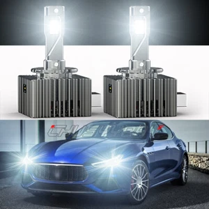 New For 2014-2018 Maserati Ghibli - D3S D3R LED Headlight Bulbs High/Low Beam - Picture 1 of 12