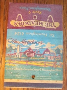 22 FEATURE MATCHCOVER: MEADOWS RESTAURANT (FRAMINGHAM, MASSACHUSETTS) -F26 - Picture 1 of 2