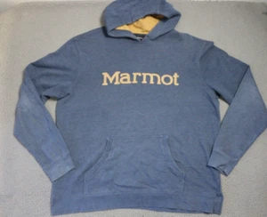Marmot Hoodie Mens 2XL Blue Pullover Sweatshirt - Picture 1 of 10
