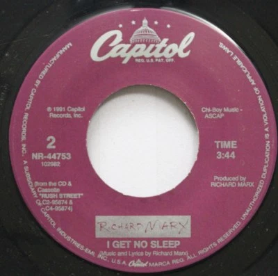 Rock 45 Richard Marx - I Get No Sleep / Keep Coming Back On Capital - Image 1 of 2