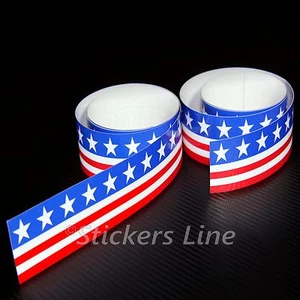 2 STÜCK AMERIKANISCHES Klebeband 120 x 15 cm Amerika Streifen amerikanische Flagge - Bild 1 von 1