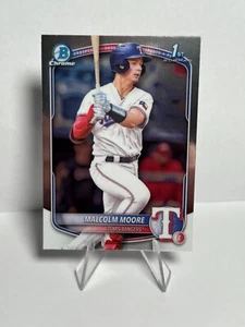 2025 Bowman Malcolm Moore Chrome 1st #BCP-129 Rangers - Picture 1 of 2
