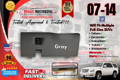 Panel de ajuste inferior gris del tablero del lado del conductor GM 2007-2014 15844174 Foto 1 de 4