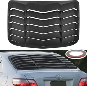 For Toyota Camry 2007-2011 Rear Window Louver ABS Sun Windshield Cover Black - Picture 1 of 11