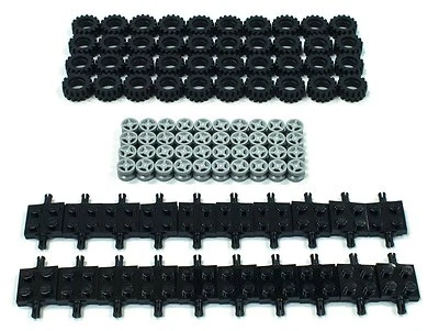 ☀️NUEVO Lego 100x Rueda de Neumático Ejes Cuadrados Lote a Granel 15mm D. x 6mm Banda de Rodadura Desplazada Pequeña Foto 1 de 2