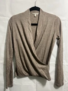 Top mujer BANANA REPUBLIC marrón manga larga talla S - Imagen 1 de 3