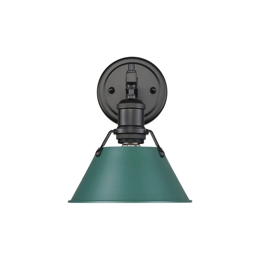 Golden Orwell 1-светлый туалетный столик, матовый черный/сосновый зеленый - 3306-BA1BLK-GN - Изображение 1 из 1