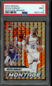 2024-25 Mosaic Kevin Durant Montage Bronze /75 #1 PSA 9 - Picture 1 of 2