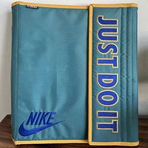 Vintage NIKE Mead 3 Ring Binder Trapper Keeper Folder Swoosh Logo Just Do It - Picture 1 of 14