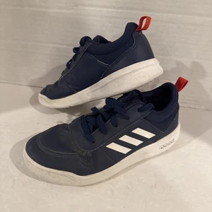 Adidas Tensaur K Running Sports Shoes Kids Unisex Dark Blue White Size 3 - Picture 1 of 5