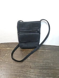 Hobo International Mikrofaser Messenger Umhängetasche mehrere Taschen schwarz - Bild 1 von 6