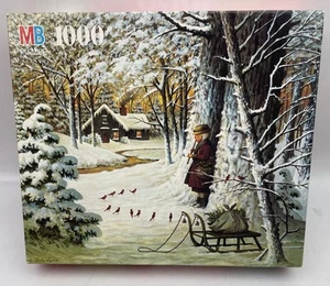 ⭐ NEU Vintage 1992 Charles Wysocki Americana Cardinal Weihnachten 1000 Teile Puzzle ⭐ - Bild 1 von 3
