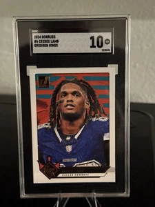 2024 Panini Donruss CeeDee Lamb #6 Grid Iron Kings SGC 10 - Bild 1 von 2