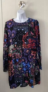 Desigual Short Black Patchwork Cut Out Mini Dress Size Medium? EUC - Picture 1 of 9