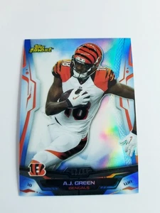 A.J GREEN 2014 TOPPS FINEST BLUE REFRACTOR #97/99 BENGALS BULLDOGS #90 - Picture 1 of 3