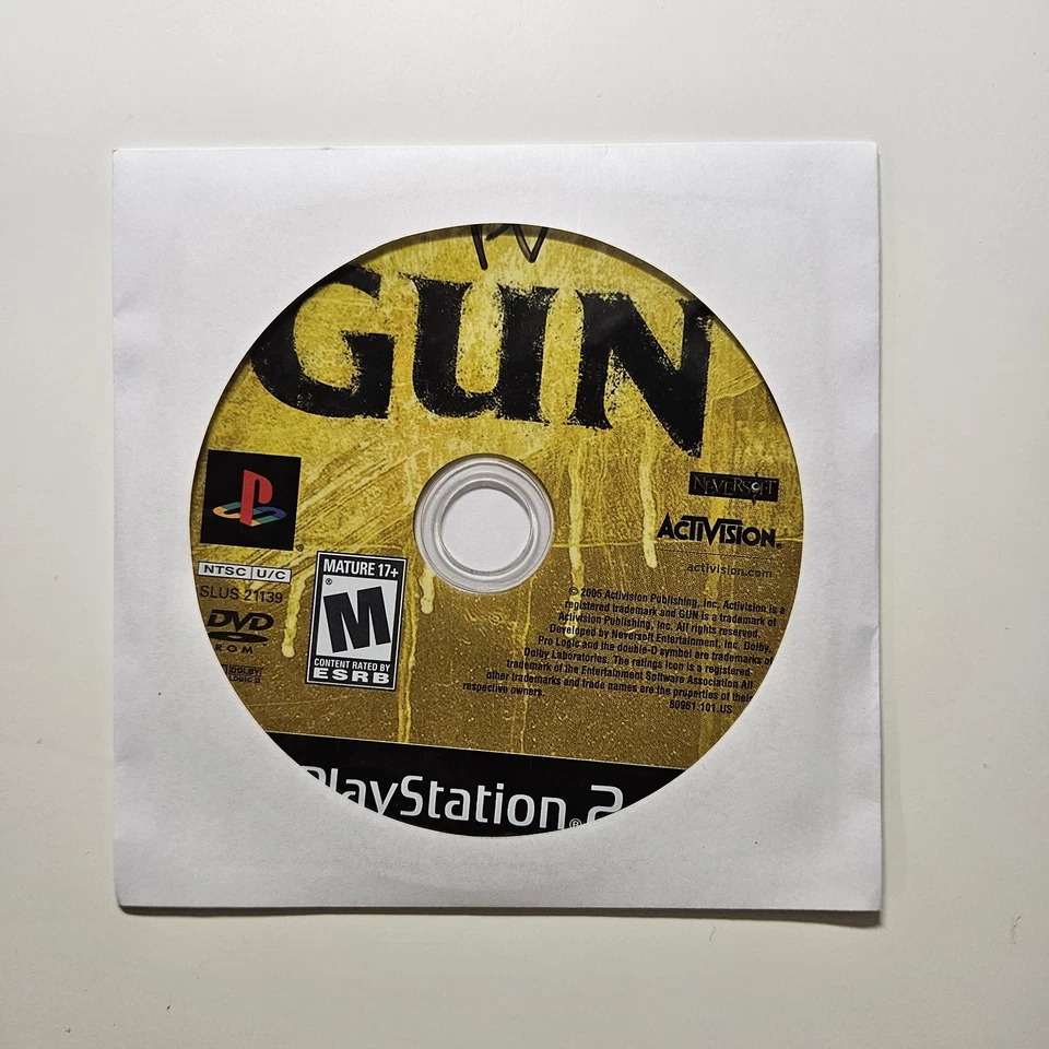 Gun PS2 (Sony PlayStation 2, 2005) DISC ONLY - Image 1 of 1