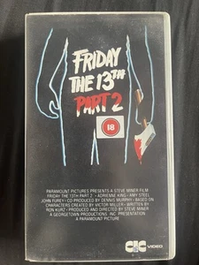 Friday The 13th Part 2 Pre Cert VHS Ex Rental Small Box CIC Horror Video Tape - Picture 1 of 5
