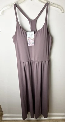 Vestido Halara Everyday Midi Chill-La Land Púrpura Acolchado Bolsillos Pequeños NUEVO Cómodo Foto 1 de 4