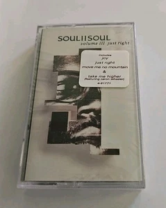 Soul II Soul - Volume III Just Right Cassette SEALED Hype Sticker Virgin VTG  - Picture 1 of 6