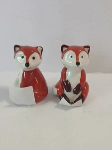 *NEU* Salz und Pfefferstreuer Rotfuchs Paar Keramik 2,5" - Bild 1 von 6
