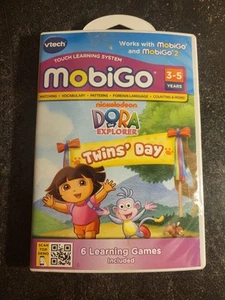 Vtech MobiGo Dora The Explorer Twins' Day Learning Game 3-5 Years New/Sealed - Picture 1 of 2