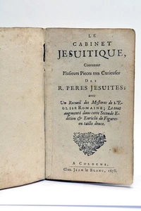 Altes Buch ZAOROWSKI Jesuitenkabinett feindliche Aphorismen Köln 1682 - Bild 1 von 10