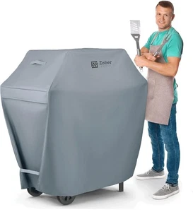 Cubierta de barbacoa para todo tipo de clima (64" - 162 cm) cubierta impermeable con ventilaciones de aire - tamaño grande - Imagen 1 de 7