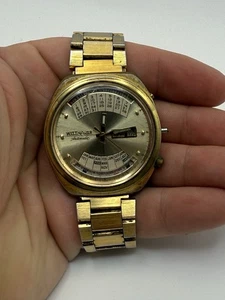 Reloj Automático Hombre Vintage WITTNAUER 2002 Calendario Perpetuo Día/Fecha Años 70 - Imagen 1 de 5