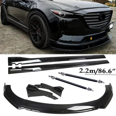 For Mazda CX-7 CX-9 Front Bumper Lip Body K Spoiler Side Skirt Rear Lip Gloss B Foto 1 de 4
