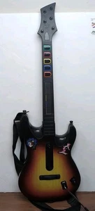 Guitar Hero Guitar PS3 Sunburst Guitar Red Octane Wireless w/ strap No Dongle - Foto 1 di 11