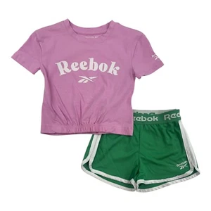 Reebok Girls' Active 2PC Shorts Set Size 4, 5, 6, 6X, 7, 8, 10, 12 - Picture 1 of 1