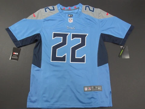 NWT Derrick Henry #22 Tennessee Titans Game Limited Men's Jersey Light Blue Cover